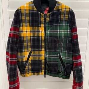 Dolce & Gabbana Blouson Reversible jacket Cotton Check Size Italian 50